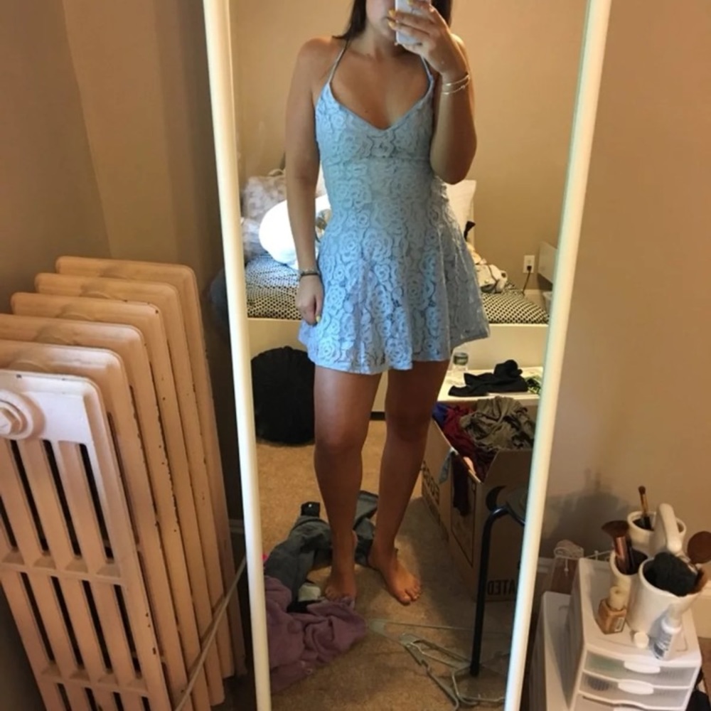 Blue dress